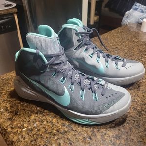 Men's Size 11.5 Nike Hyperdunk 2014 EP Hyper Dunk 653650-030 Grey Jade Aqua Mint